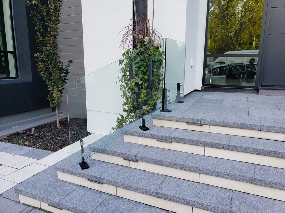 exterior glass railing exterior glass railing