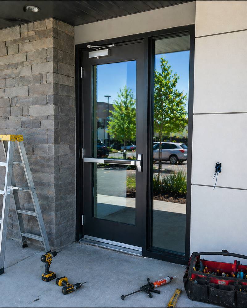 buisness door 2 in summer